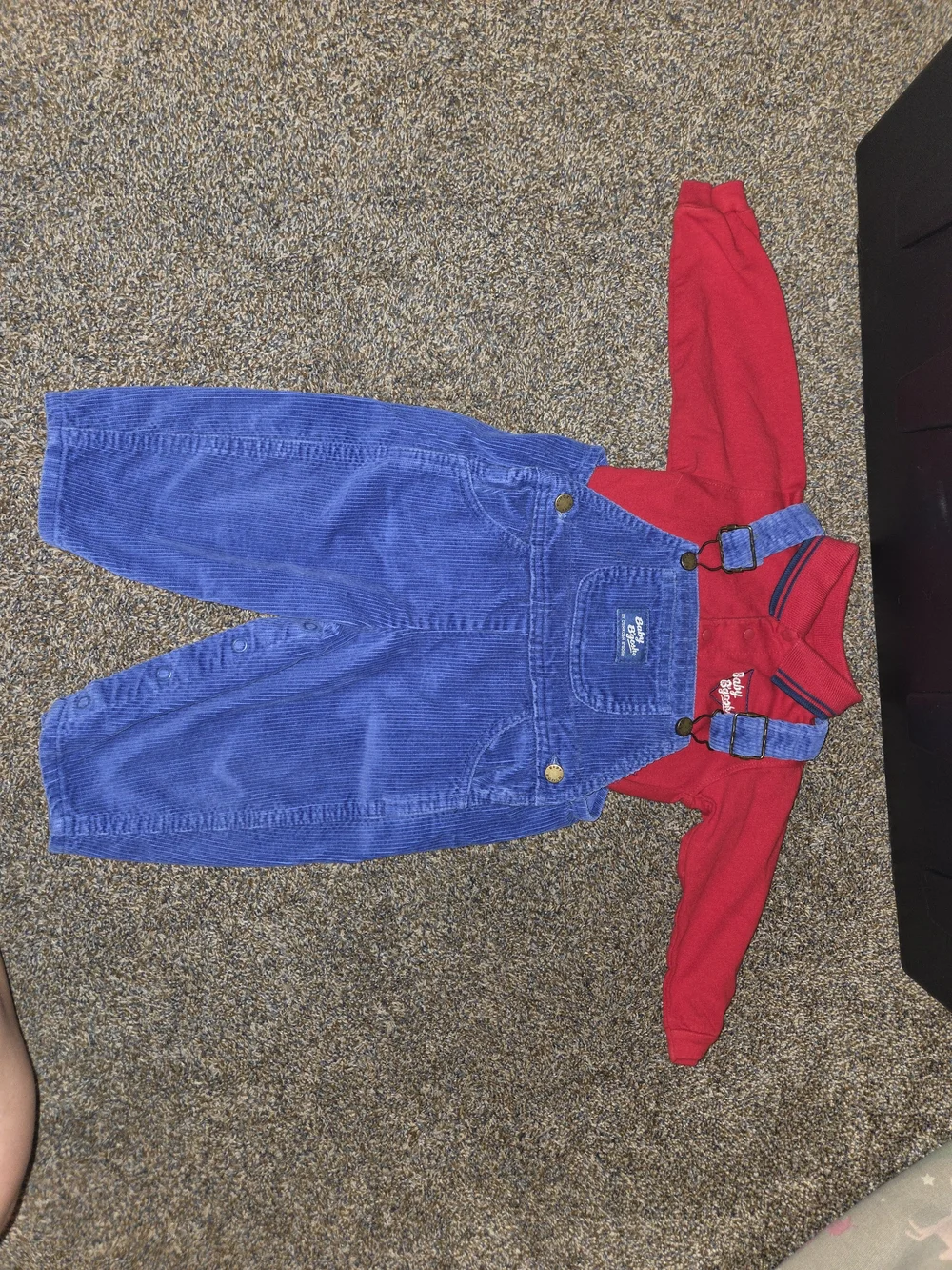 OshKosh Bgosh blue paper but